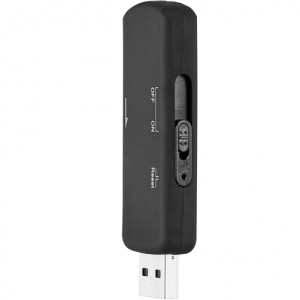 Kém mikrofon USB Stick iUni SpyMic STK97, Hangrögzítő, Vokális aktiválás, 8 GB belső memória, Fekete - Img 5