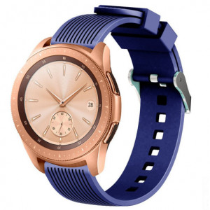 Samsung okosóra szíj, Gear S2 iUni 20 mm szilikon Sport Sötétkék - Img 4