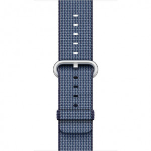 Apple Watch 1/2/3/4/5/6/7 szíj 38 mm iUni szövött heveder, nylon, Sötétkék - Img 6