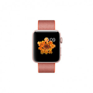 Apple Watch 1/2/3/4/5/6/7 szíj 44 mm iUni szövött heveder, nylon, Vörös Bársony - Img 5