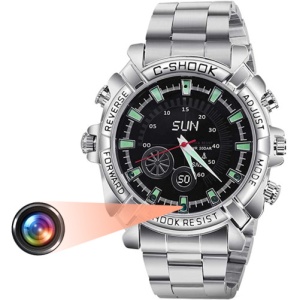 Karóra iUni SpyCam WP109, Full HD kém kamera, Vízálló, Audió-Videó, Fényképezés - Img 1