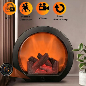 Kémkamera mini elektromos kandallóban iUni TH-798, Wi-Fi, Full HD, mozgásérzékelővel - Img 8