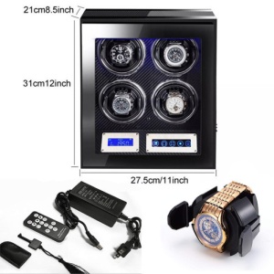 Óratartó doboz iUni Luxury Watch Winder 4, Carbon - Img 5