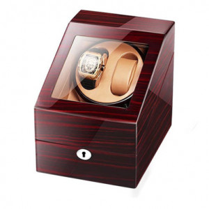 Óratartó doboz iUni Watch Winder 2 + 3 tárolóhely, Mahagóni-Mandarin - Img 6