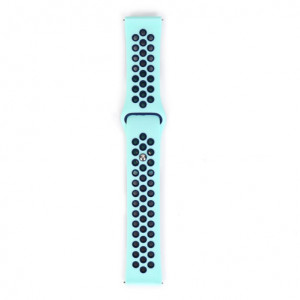 Samsung okosóra szíj, Gear S3 iUni 22 mm szilikon sport Türkiz-Kék - Img 7