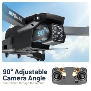 iUni M10 2 Kamerás Drón, 2.4 Hüvelykes LCD Képernyő, Wi-Fi FPV, microSD kártya mellékelve, Összecsukható, Élő Közvetítés Telefonon - Img 6
