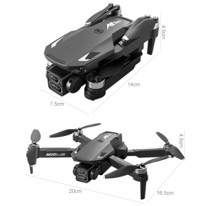 iUni M10 2 Kamerás Drón, 2.4 Hüvelykes LCD Képernyő, Wi-Fi FPV, microSD kártya mellékelve, Összecsukható, Élő Közvetítés Telefonon - Img 12