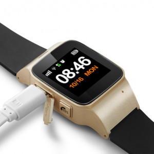 iUni U100 Plus gyermekek és felnőttek GPS okosóra, beépített telefon, Display Color, Wi-fi, SOS gomb, Arany - Img 5