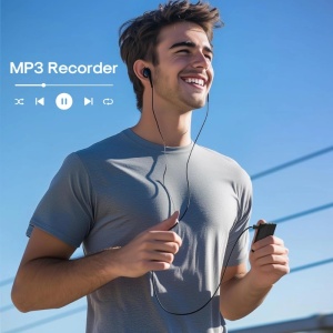 iUni V25 Mini hangrögzítő, 64 GB belső memória, 80 óra akkumulátor-üzemidő, MP3 lejátszó - Img 8