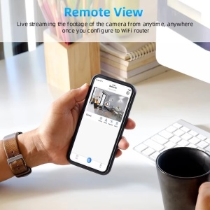 Kamera iUni IP61, Wi-Fi, 8GB, Full HD, Éjjellátó, Beltéri Hőmérő - Img 5