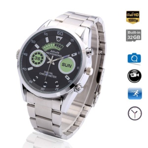 Karóra iUni SpyCam WP20, Full HD Kém kamera, Éjszakai látás, Audio-Videó, Fotó, Felvevő, 32GB - Img 12