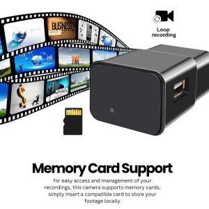Kompakt Kamera iUni IP1000, USB töltő, Wi-Fi, 64GB, Full HD, Élő nézet telefonon - Img 5