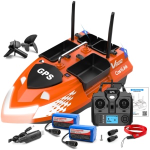 Etetőhajó iUni V802 PRO, GPS, 2 Akkumulátorok 5200mAh, 4 Etető Rekesz, 3kg, 500m, 15km/h, 2.4GHz Távirányító