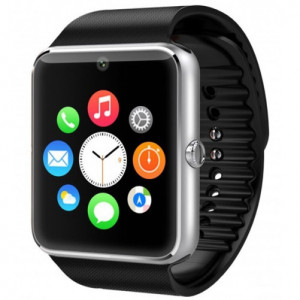 iUni GT08s Plus okosóra telefonnal, Bluetooth, 1.54 hüvelyk, Ezüst - Img 2
