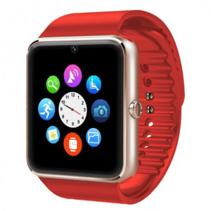 iUni GT08s Plus okosóra telefonnal, Bluetooth, 1.54 hüvelyk, Piros - Img 2