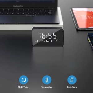 Kamera iUni IP61, Wi-Fi, 32GB, Full HD, Éjjellátó, Beltéri Hőmérő - Img 4