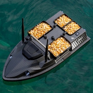 Etetőhajó iUni V803 PRO, GPS, Szonár Fish Finder, 12000mAh, 4 Etető Rekesz, 3kg, 500m, 15km/h - Img 2