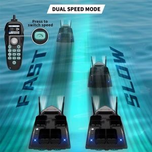 Etetőhajó iUni V803 PRO, GPS, Szonár Fish Finder, 5200mAh, 4 Etető Rekesz, 3kg, 500m, 15km/h - Img 12