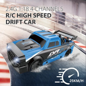 iUni C053 távirányítós autó, 1:18 méretarány, 2.4Ghz, 25km/h, 4WD, nagy sebességű drifting és versenyautó, kék színű - Img 5