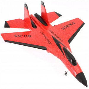 iUni FX820 távirányítós vadászrepülőgép, SU-35, Gyro, Crashworthy, Piros - Img 8