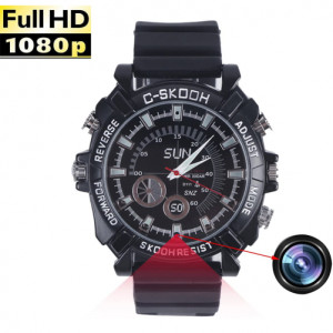 Karóra iUni SpyCam WP109R, Full HD kém kamera, Vízálló, Audió-Videó, Fényképezés, 32GB - Img 9