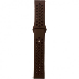 Okosóra óraszíj iUni, Gear S2 Sport 20 mm Szilikon Barna/Fekete - Img 1