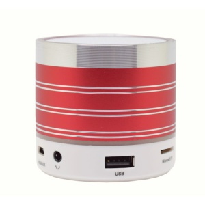 Bluetooth hangszóró iUni DF07, 3W, USB, Slot kártya, Rádió, Alumínium, Piros - Img 3