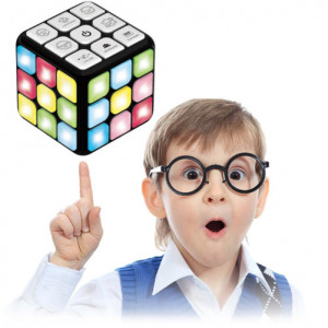 iUni 3002A Interaktív Rubik-kocka, 7 játékmód, többszínű LED-ek, többjátékos módok - Img 6