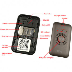 iUni G06 Mini GPS nyomkövető GSM kém mikrofonnal, SOS, GPS nyomkövetés és nyomkövetés, hangaktiválással - Img 6