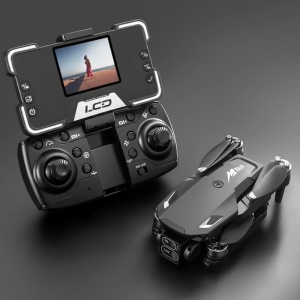 iUni M10 2 Kamerás Drón, 2.4 Hüvelykes LCD Képernyő, Wi-Fi FPV, microSD kártya mellékelve, Összecsukható, Élő Közvetítés Telefonon - Img 2
