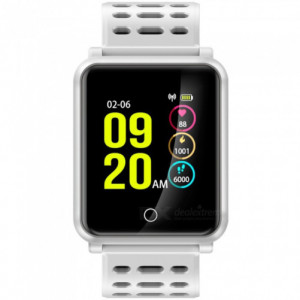 iUni M88 Plus Fitness karkötő, OLED kijelző, Bluetooth, lépésszámláló, értesítések, Android és iOS, Fehér - Img 3