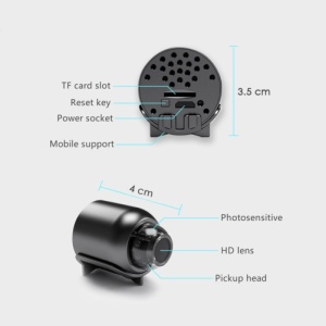 iUni X5 Mini kémkamera, vezeték nélküli, 8GB, Full HD 1080p, audio-video, mozgásérzékelés, éjszakai látás - Img 9