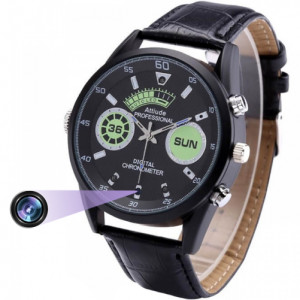 Karóra iUni SpyCam WP30, Full HD Kém kamera, Éjszakai látás, Audio-Videó, Fotó, Felvevő, 32GB - Img 3
