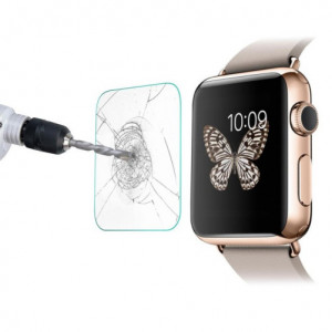 Képernyővédő fólia iUni Smartwatch Apple Watch 38mm 3D edzett üveg Fekete - Img 4