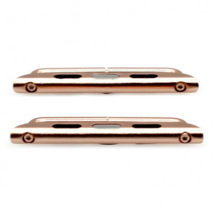 Okosóra övcsat iUni, Apple Watch 1/2/3/4/5/6/7 38mm Acél Rózsaszín - Img 4
