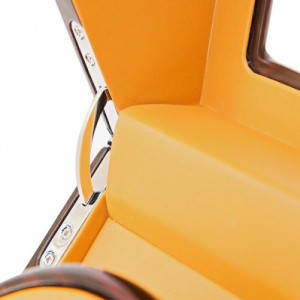 Óratartó doboz iUni Watch Winder 2 + 3 tárolóhely, Mahagóni-Mandarin - Img 4