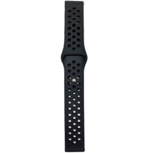 Samsung okosóra szíj, Gear S2 iUni 20 mm szilikon sport Fekete - Img 3