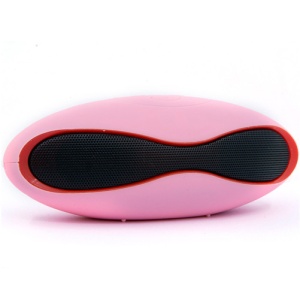 Bluetooth hangszóró iUni DF01, USB, Slot kártya, Rádió, Rózsaszín - Img 1