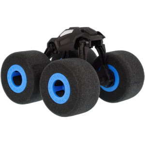 iUni F03 távirányítós autó, Monster Truck, 2.4Ghz, szivacs kerekek, kék - Img 7