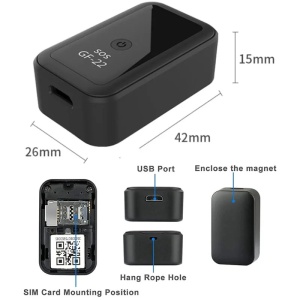 iUni GF22 Mini GPS nyomkövető GSM kém mikrofonnal, SOS, GPS nyomkövetés és nyomkövetés, mágneses markolattal - Img 8