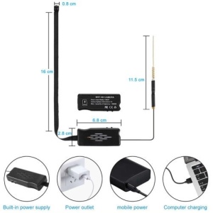 iUni IP20 vezeték nélküli kémkamera modul, 32 GB, P2P, beépített akkumulátorral - Img 8