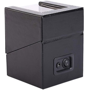 iUni Óraforgató Doboz 1db Órához, Watch Winder, Fekete-Krém - Img 3