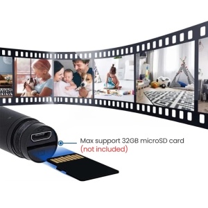 iUni W10 Kémtoll Full HD Kamerával, MicroSD Kártyanyílás, Hang- és Képfelvétel, Fotó - Img 6