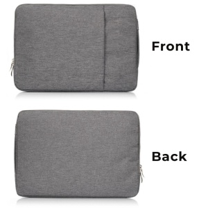 Laptop táska 15"-16" iUni, vízálló textil anyagból, karc- és ütésálló, külső zsebbel, szürke - Img 11