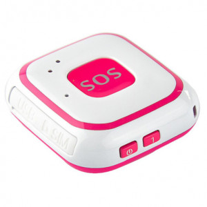 Mini GPS Tracker iUni V29, SOS, GPS+LBS+WIFI, Gyermekek és felnőttek, Rózsaszín - Img 5