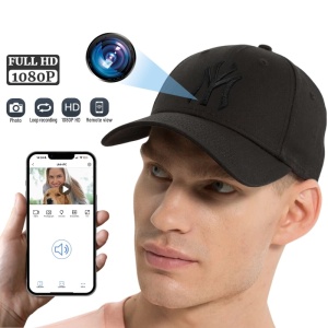 Sapka rejtett Kémkamera iUni H15, Wi-Fi, Full HD, Audio-Video felvétel, fotó, fényképezés - Img 2