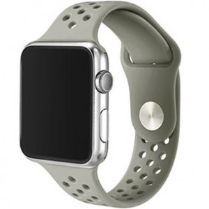 Apple Watch 1/2/3/4/5/6/7 sport szíj 44 mm szilikon iUni Szürke - Img 3