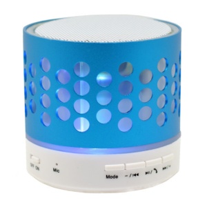 Bluetooth hangszóró iUni DF05, 3W, USB, Slot kártya, Rádió, Alumínium, Kék - Img 1