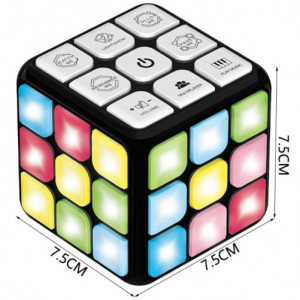 iUni 3002A Interaktív Rubik-kocka, 7 játékmód, többszínű LED-ek, többjátékos módok - Img 8