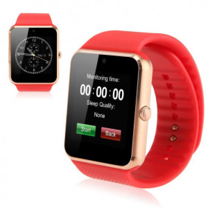 iUni GT08s Plus okosóra telefonnal, Bluetooth, 1.54 hüvelyk, Piros - Img 3